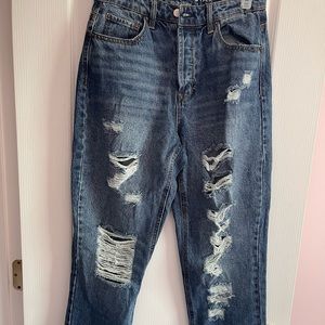 New distressed jeans never worn.